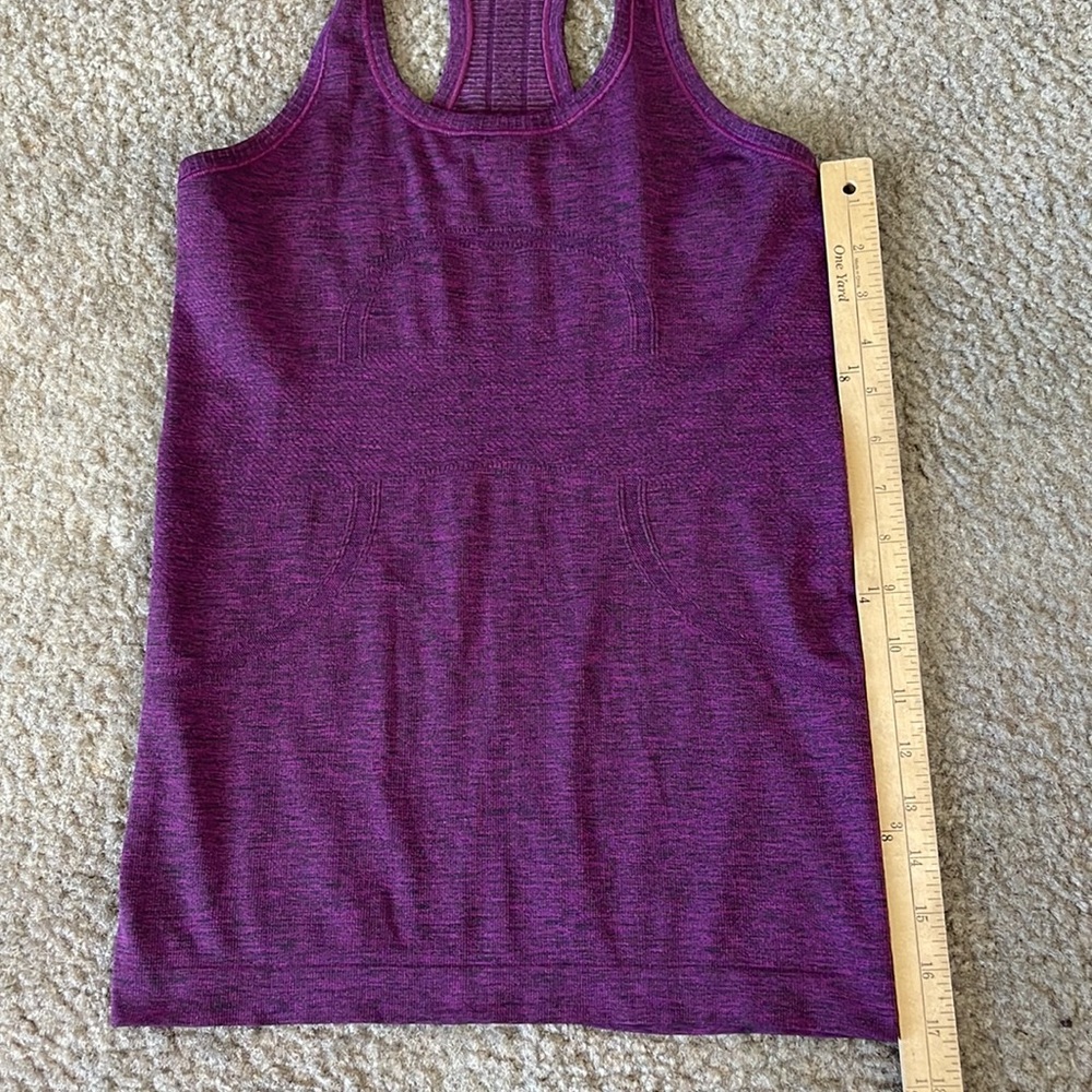 Lululemon Run Swiftly Size 6 Fuchsia Heathered Pu… - image 8